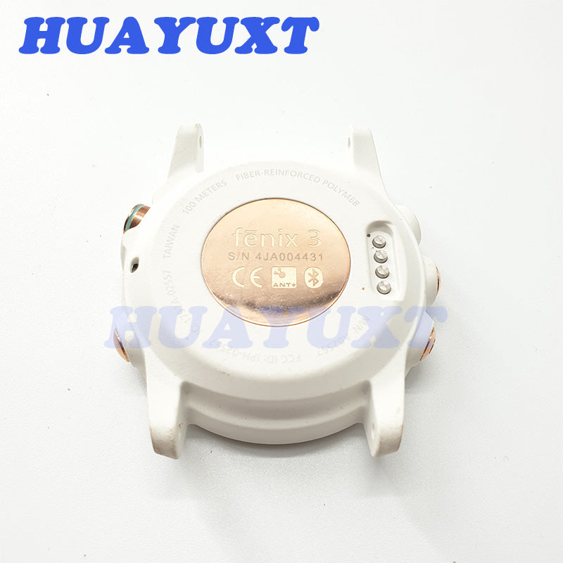 HUAYUXT Original used battery back cover for Garmin fenix3 without lithium ion battery for fenix3 repair and replacement