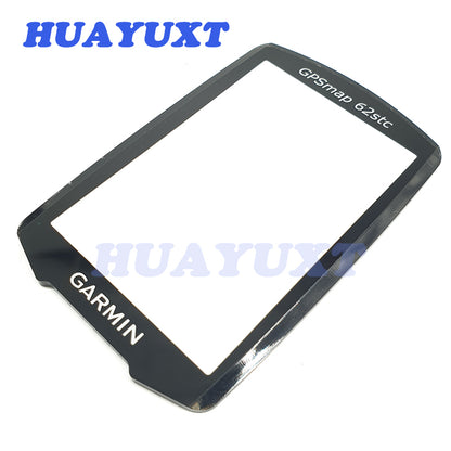 HUAYUXT Original used Glass cover screen for GARMIN GPSMAP 62STC with Touch screen digitizer for GPSMAP 62STC garmin Repair replacement